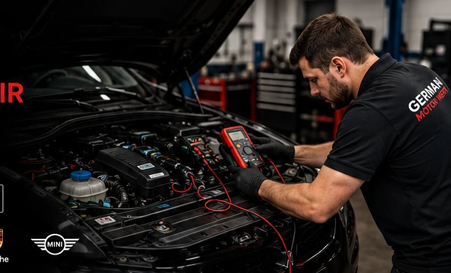 German vehicle electrical testing and repair in Alexandria Virginia