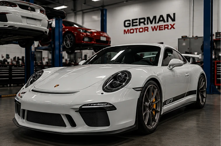 Porsche receiving performance-focused German auto service in Alexandria Virginia